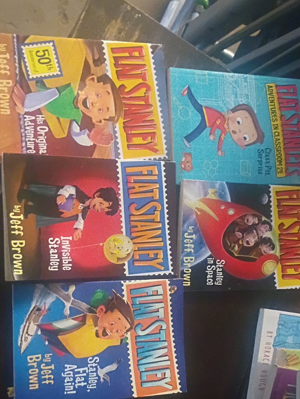Flat Stanley Book Lot by Jeff Brown - Colorful Children's Classics